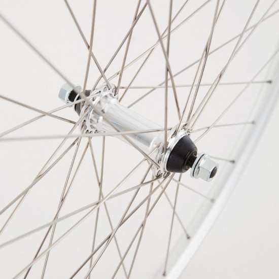 M Part Wheels Hybrid Front Solid Axle Wheel silver 700c