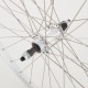 M Part Wheels Hybrid Rear Solid Axle Screw On Wheel silver 700c