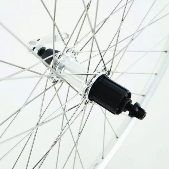 M Part Wheels Hybrid Rear Quick Release Cassette Wheel silver 700c