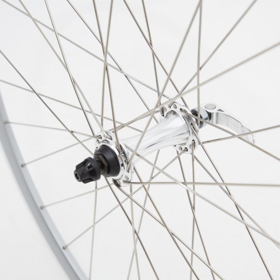 M Part Wheels Road Front Quick Release Wheel silver 700c