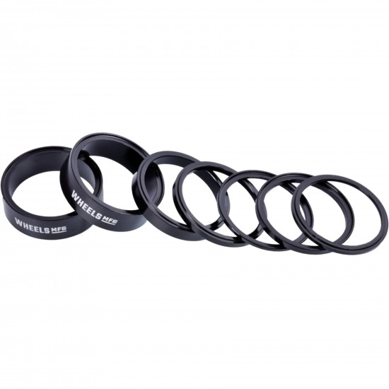 Wheels Manufacturing StackRight Headset Spacer Kit - Black Wheels Manufacturing StackRight Headset Spacer Kit - Black
