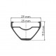 DT Swiss X 432 Sleeve-joined 28 hole Presta-drilled black - 29"