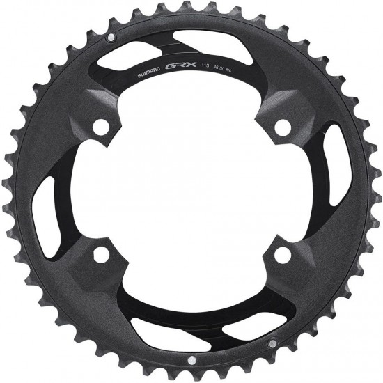 Shimano FC-RX600 GRX 11 speed double outer chainring 46T-NF, for 46-30T