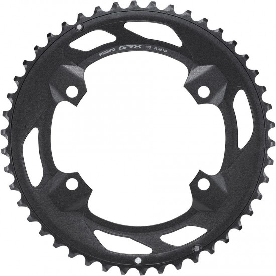Shimano FC-RX600 GRX 10 speed double outer chainring 46T-NF, for 46-30T