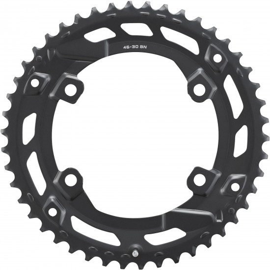 Shimano FC-U6000-2 CUES 10/9 speed double outer chainring, 46T-BN for 46-30T