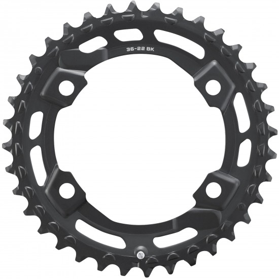 Shimano FC-U6000-2 CUES 11/10/9 speed double outer chainring, 36T-BN for 36-22T