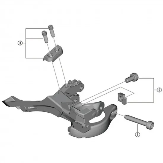Shimano FD-TY600 clamp screw, M5 x 29 mm