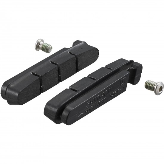 Shimano R55C+1 Dura Ace cartridge pad inserts, +1mm soft compound, alloy rims, pair