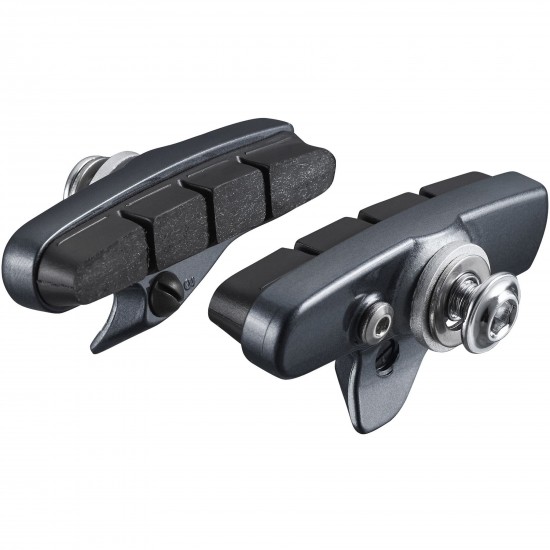 Shimano R55C4 Ultegra R8010 cartridge brake shoe direct mount, alloy rim, black, pair