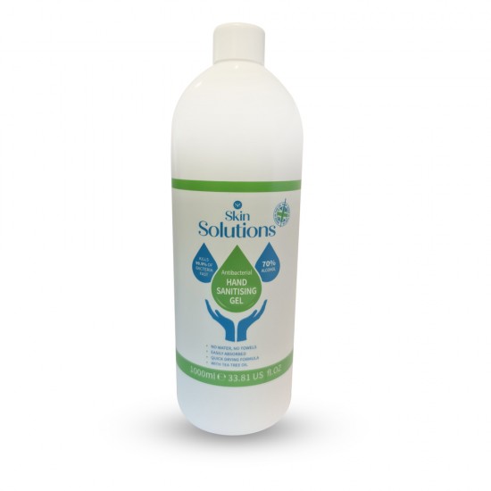 SKIN SOLUTIONS 1 Litre refill bottle Anti-Bacterial Gel with alcohol SKIN SOLUTIONS 1 Litre refill bottle Anti-Bacterial Gel with alcohol