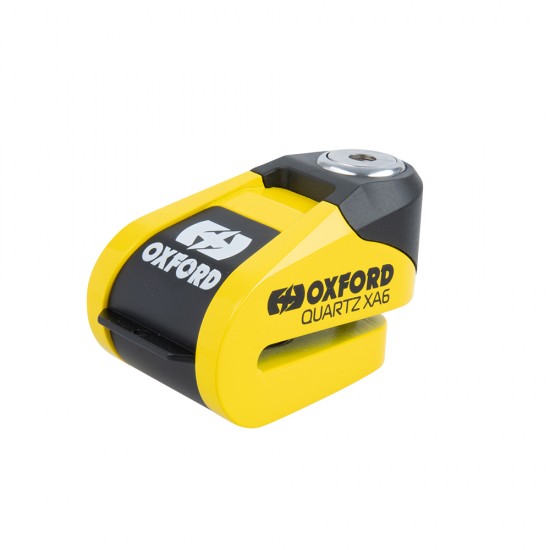 Oxford Quartz XA6 Alarm Disc Lock Yellow/Black Oxford Quartz XA6 Alarm Disc Lock Yellow/Black