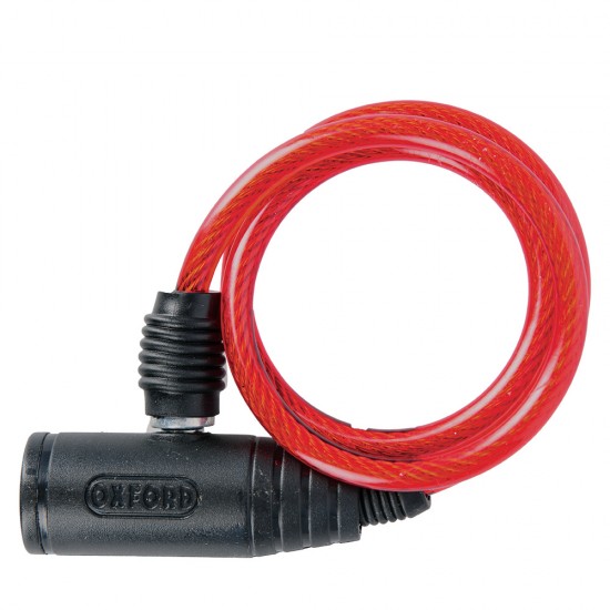 Oxford Bumper Cable Lock Clear 6mm x 600mm Oxford Bumper Cable Lock Clear 6mm x 600mm