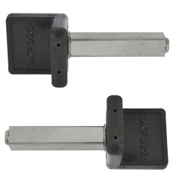 Oxford Rear Paddock Stand pair Spare L-cups (square) Oxford Rear Paddock Stand pair Spare L-cups (square)