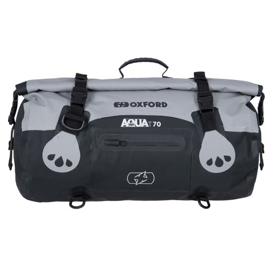 Oxford Aqua T-70 Roll Bag - Black/Fluo