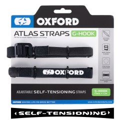 Oxford Atlas G-Hook 17mm x 1.2M Black (Pair) Oxford Atlas G-Hook 17mm x 1.2M Black (Pair)