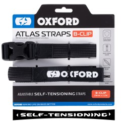 Oxford Atlas B-Clip 26mm x 1.2M Black (Pair) Oxford Atlas B-Clip 26mm x 1.2M Black (Pair)
