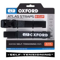 Oxford Atlas B-Clip 26mm x 2.0M Asphalt (Pair) Oxford Atlas B-Clip 26mm x 2.0M Asphalt (Pair)