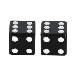Oxford Lucky Dice Valve Caps Black Oxford Lucky Dice Valve Caps Black