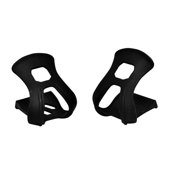 Oxford Resin Strapless Toe Clips Black Pair