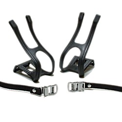 Oxford Resin Double Toe Clips Black Pair Oxford Resin Double Toe Clips Black Pair