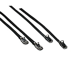 Oxford Toe Straps Nylon - Black pair