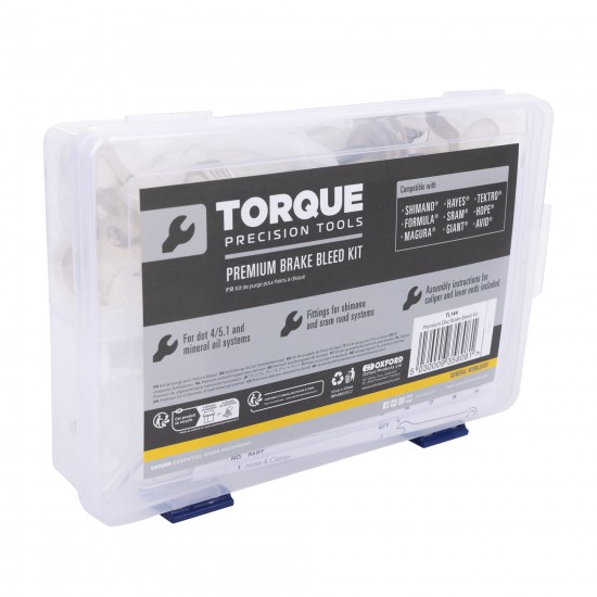 Oxford Torque Premium Universal Brake Bleed Kit Oxford Torque Premium Universal Brake Bleed Kit