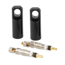 Oxford Tubeless Valve Cores Pack of 4 and Alloy Cap Tools Oxford Tubeless Valve Cores Pack of 4 and Alloy Cap Tools