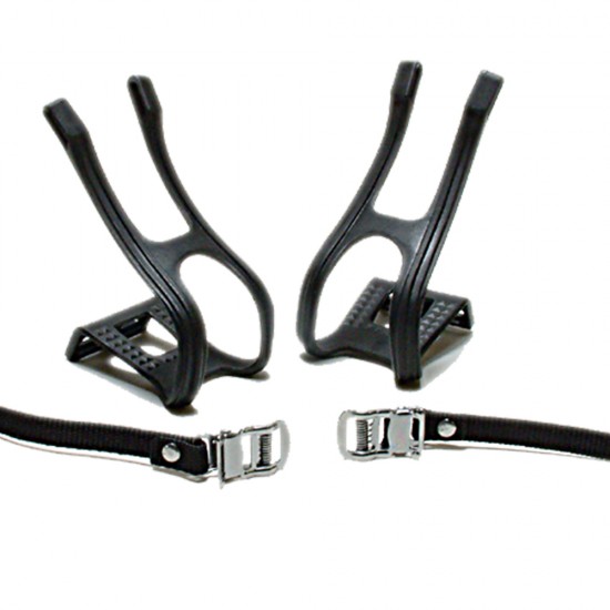 OXC Resin Double Toe Clips Black Pair OXC Resin Double Toe Clips Black Pair