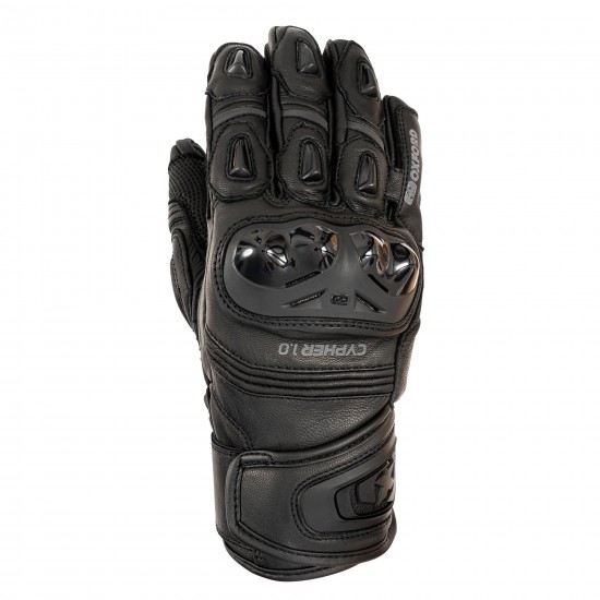 Oxford Cypher 1.0 Short Leather MS Glove Black/White S Oxford Cypher 1.0 Short Leather MS Glove Black/White S