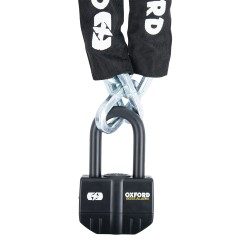 Oxford Boss Alarm 16mm Black + 12mm x 1.2m Chain Oxford Boss Alarm 16mm Black + 12mm x 1.2m Chain