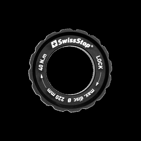 SwissStop Centre Lock Lockring Max 220mm Rotor