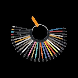 Jagwire Colours Swatch Keychain Jagwire Colours Swatch Keychain