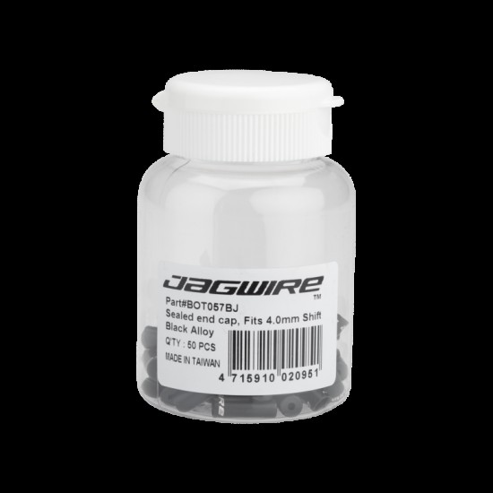 Jagwire End Caps Sealed - 4mm Shift - Alloy Jagwire End Caps Sealed - 4mm Shift - Alloy