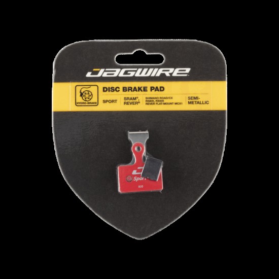 Jagwire Sport Semi-Metallic Disc Brake Pad - Shim Road & RideRever