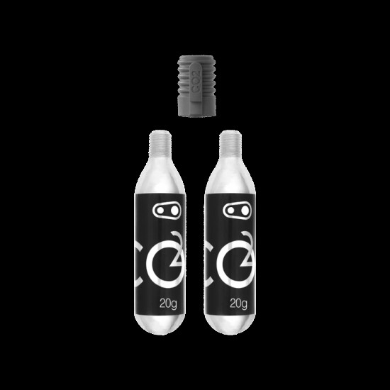 Crankbrothers CO2 Cartridges (2 Units) W/ Inflator