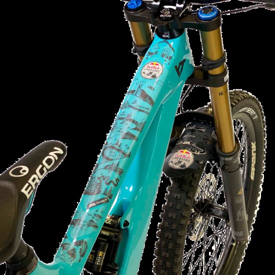 All Mountain Style Frame Guard Extra Red Bull Hardline