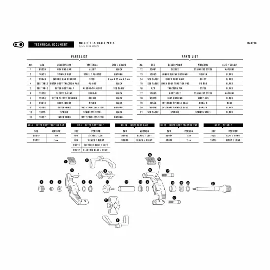 Crankbrothers Pedal Bearing Enduro Max 6-13-5