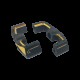 Crankbrothers Part Pedal Body Mallet Dh 11 Left Complete Black/gold
