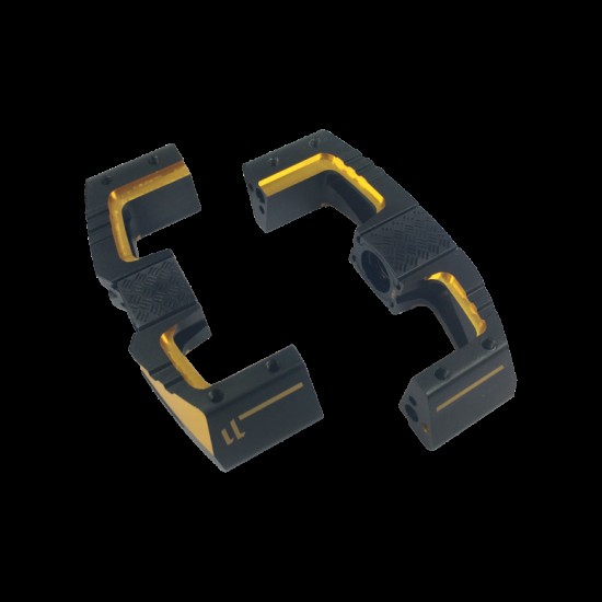 Crankbrothers Part Pedal Body Mallet Dh 11 Left Complete Black/gold
