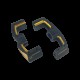 Crankbrothers Part Pedal Body Mallet Dh 11 Left Complete Black/gold