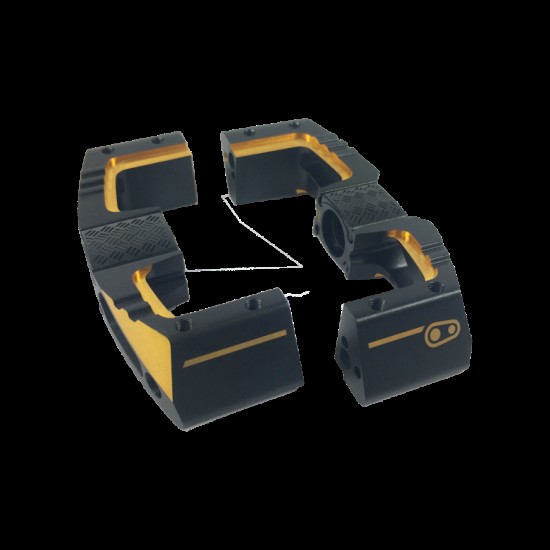 Crankbrothers Part Pedal Body Mallet Dh 11 Right Complete Black/gold