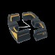 Crankbrothers Part Pedal Body Mallet Dh 11 Right Complete Black/gold
