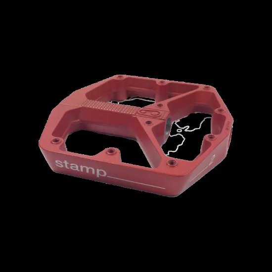 Crankbrothers Pedal Body Stamp 2 Red Large Left