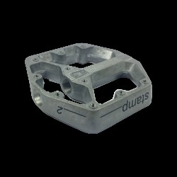 Crankbrothers Pedal Body Stamp 2 Silver Small Left Crankbrothers Pedal Body Stamp 2 Silver Small Left