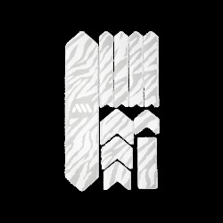 All Mountain Style Frame Guard Extra - Zebra White All Mountain Style Frame Guard Extra - Zebra White