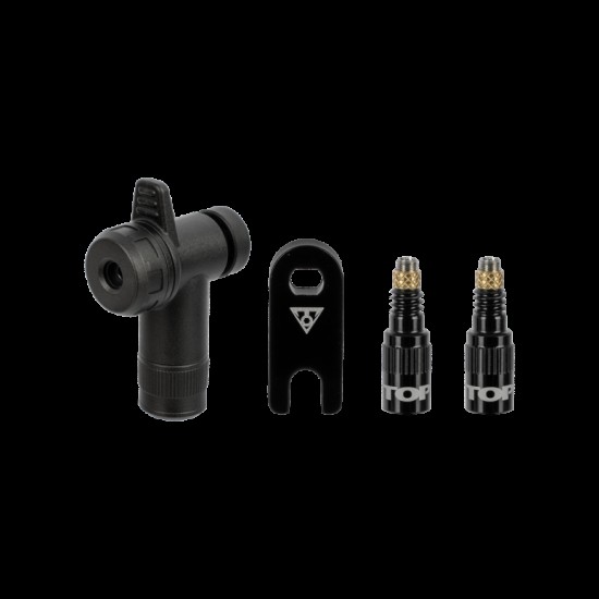 Topeak Turboflow Valve Combo W/Rapidhead Topeak Turboflow Valve Combo W/Rapidhead