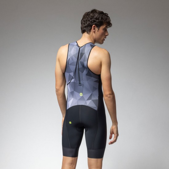 Ale Clothing Triple Triathlon Sleeveless Tri Suit Grey M