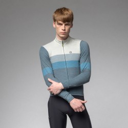 Ale Clothing Wool Off Road/Gravel LS Jersey Ottanio Blue L