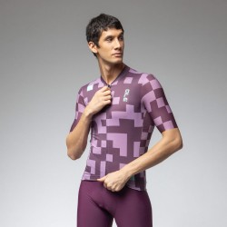 Ale Clothing Pixel Pragma Short Sleeved Jersey Light Purple M