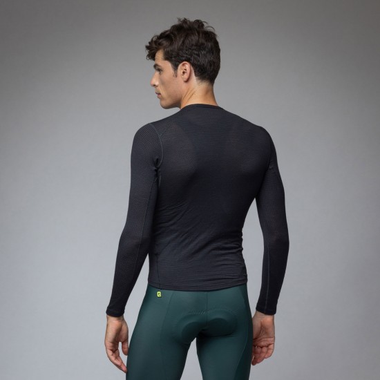 Ale Clothing Merino Intimo Mens Long Sleveed Baselayer Black M/L Ale Clothing Merino Intimo Mens Long Sleveed Baselayer Black M/L